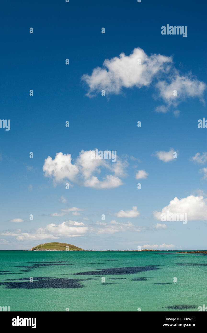 Lingeigh au large de l'île Eriskay, South Uist, Hébrides extérieures, en Écosse Banque D'Images