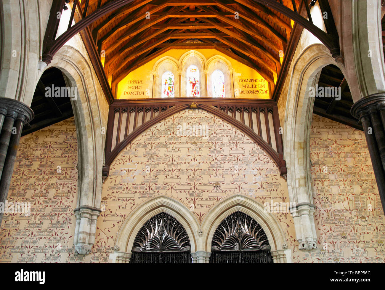 Le Grand Hall, château de Winchester, Winchester, Hampshire, Angleterre, Royaume-Uni Banque D'Images