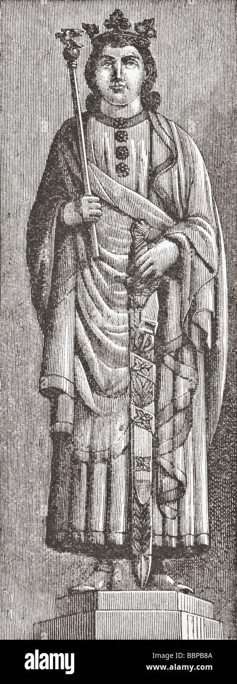 Alphonse X , le Sage, roi de Castille, 1221 à 1284. Banque D'Images