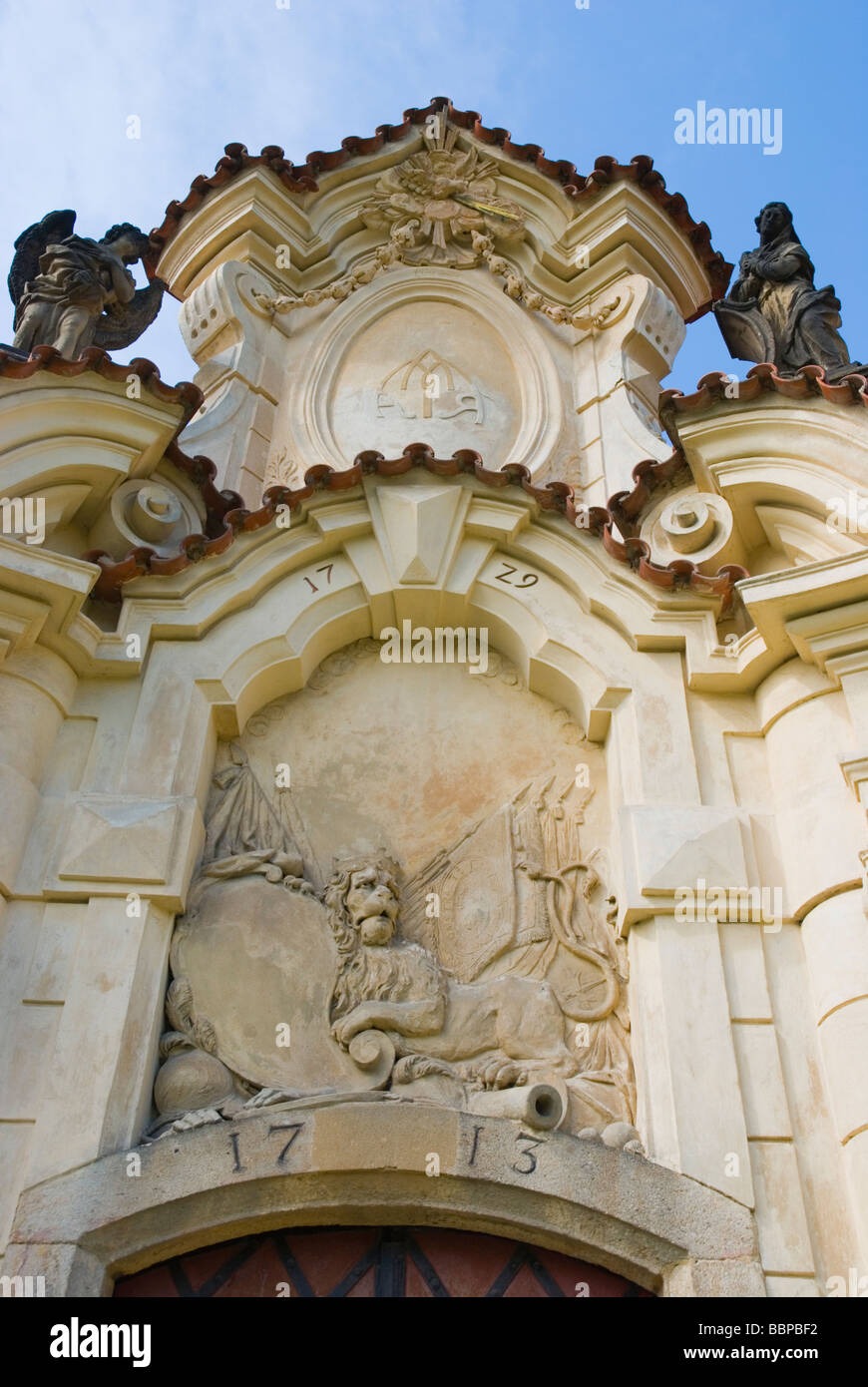 Kostel Panny Marie Vitezne église à Bila Hora à Prague République Tchèque Europe Banque D'Images