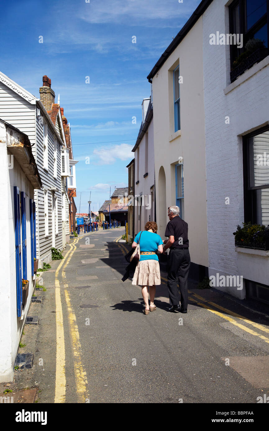 Scène de rue, Whitstable, Kent, UK Banque D'Images