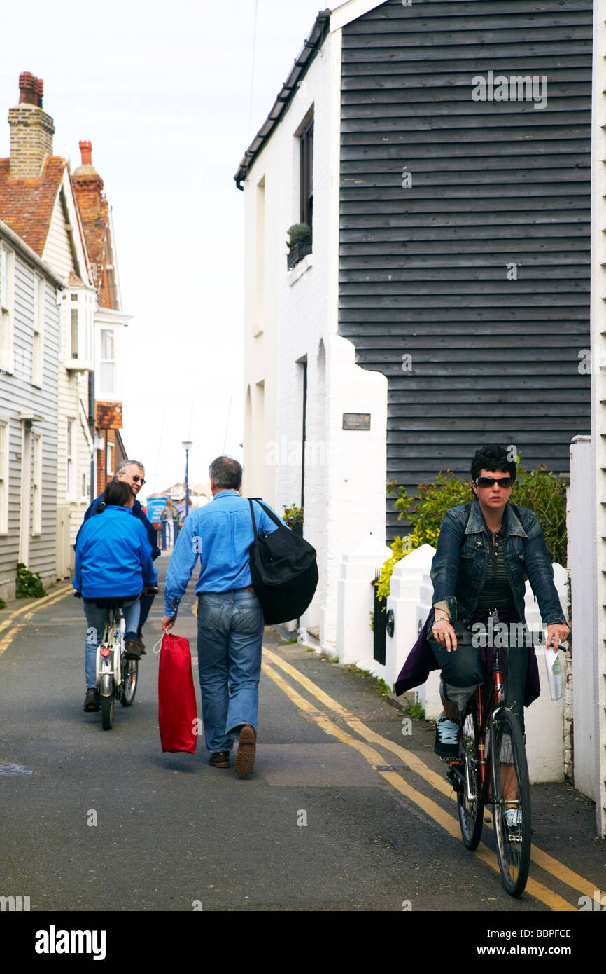Scène de rue, Whitstable, Kent, UK Banque D'Images