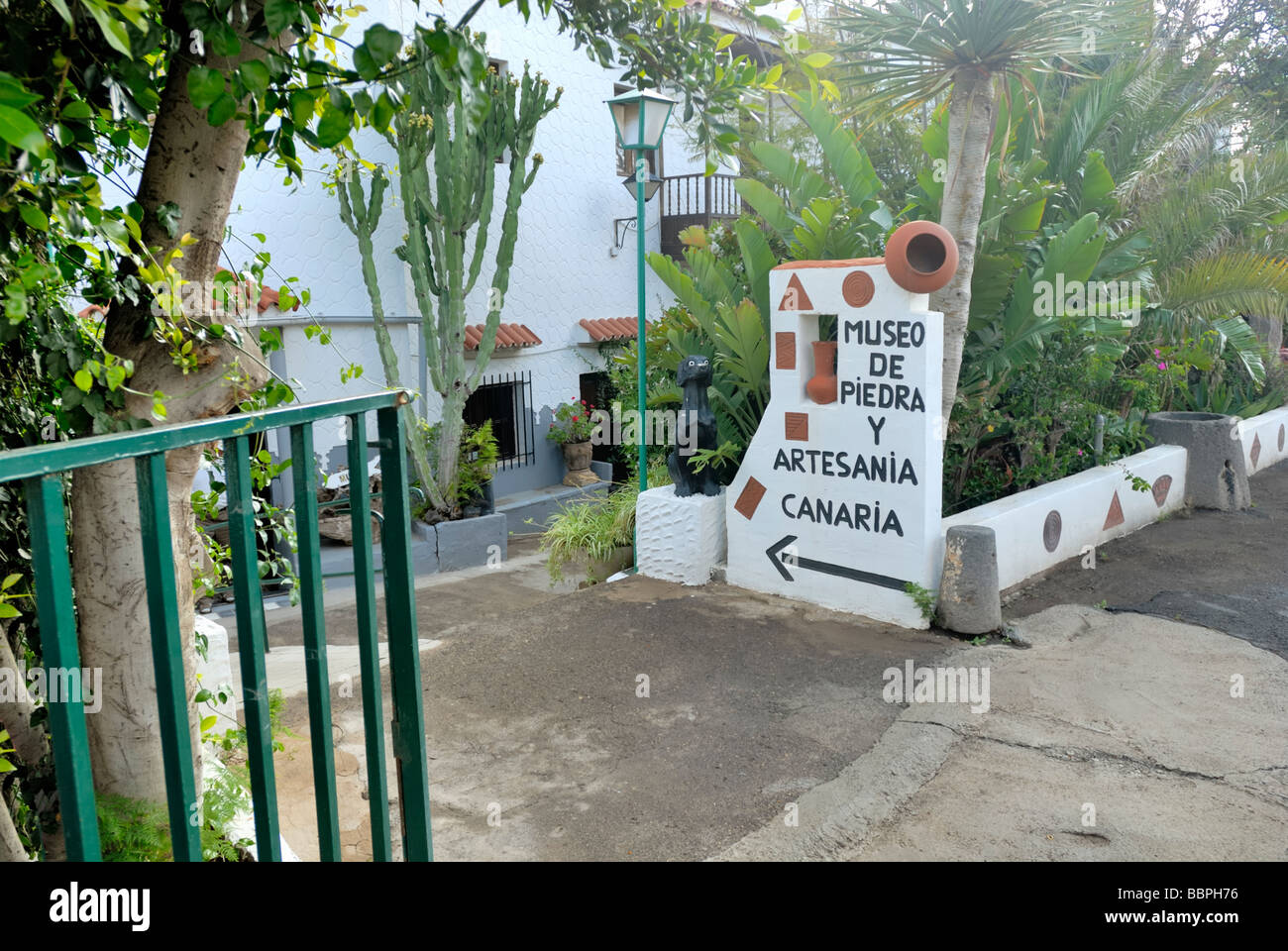 Le Museo de Piedra Y ARTESANIA Canaria, l'île des Canaries et de l'artisanat, musée Pierre équestre Real de Gando, Ingenio, Gran Canaria, Banque D'Images