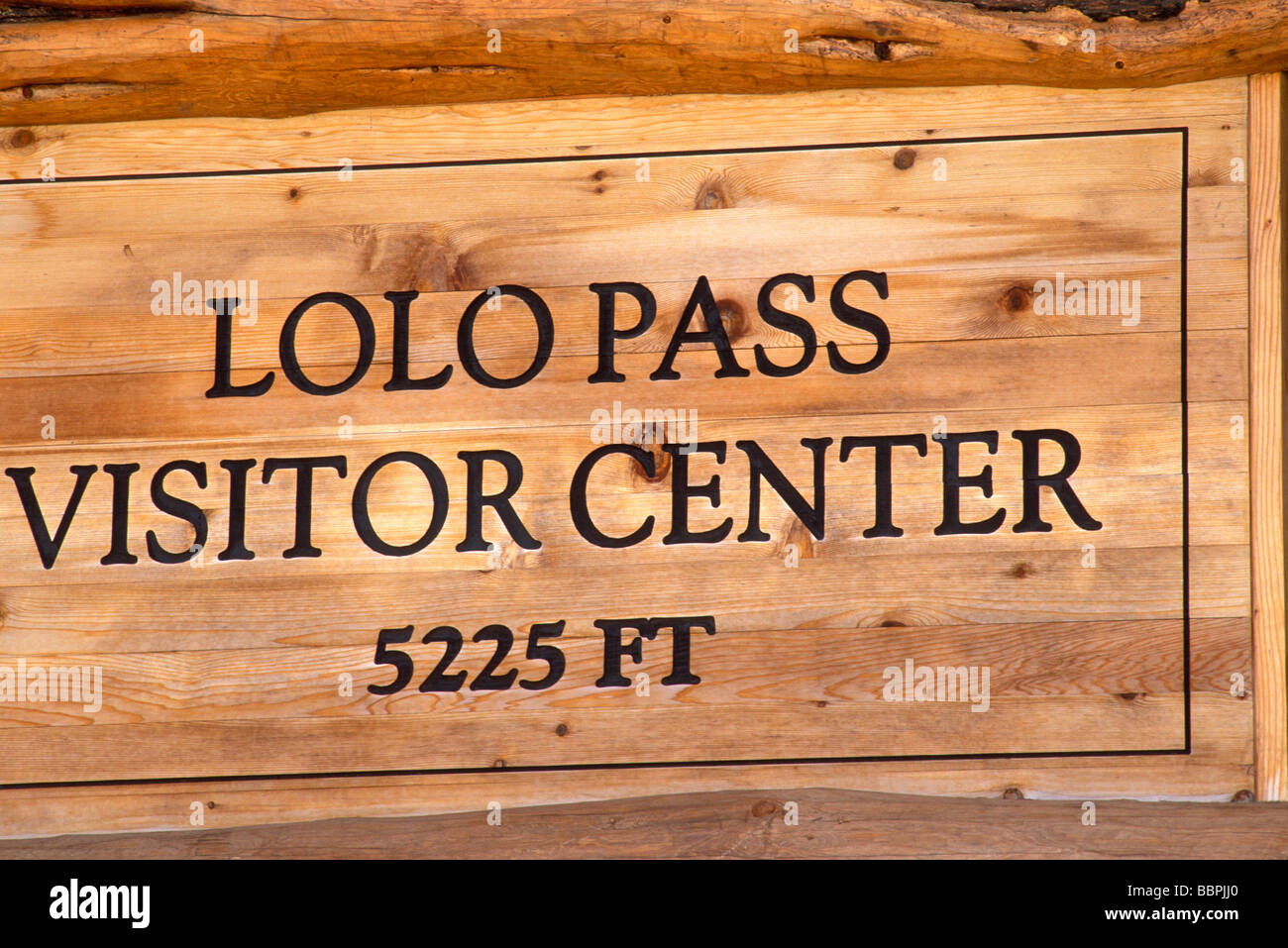 Lolo Pass Visitor Center Lewis Clark National Historic Trail Maryland Banque D'Images