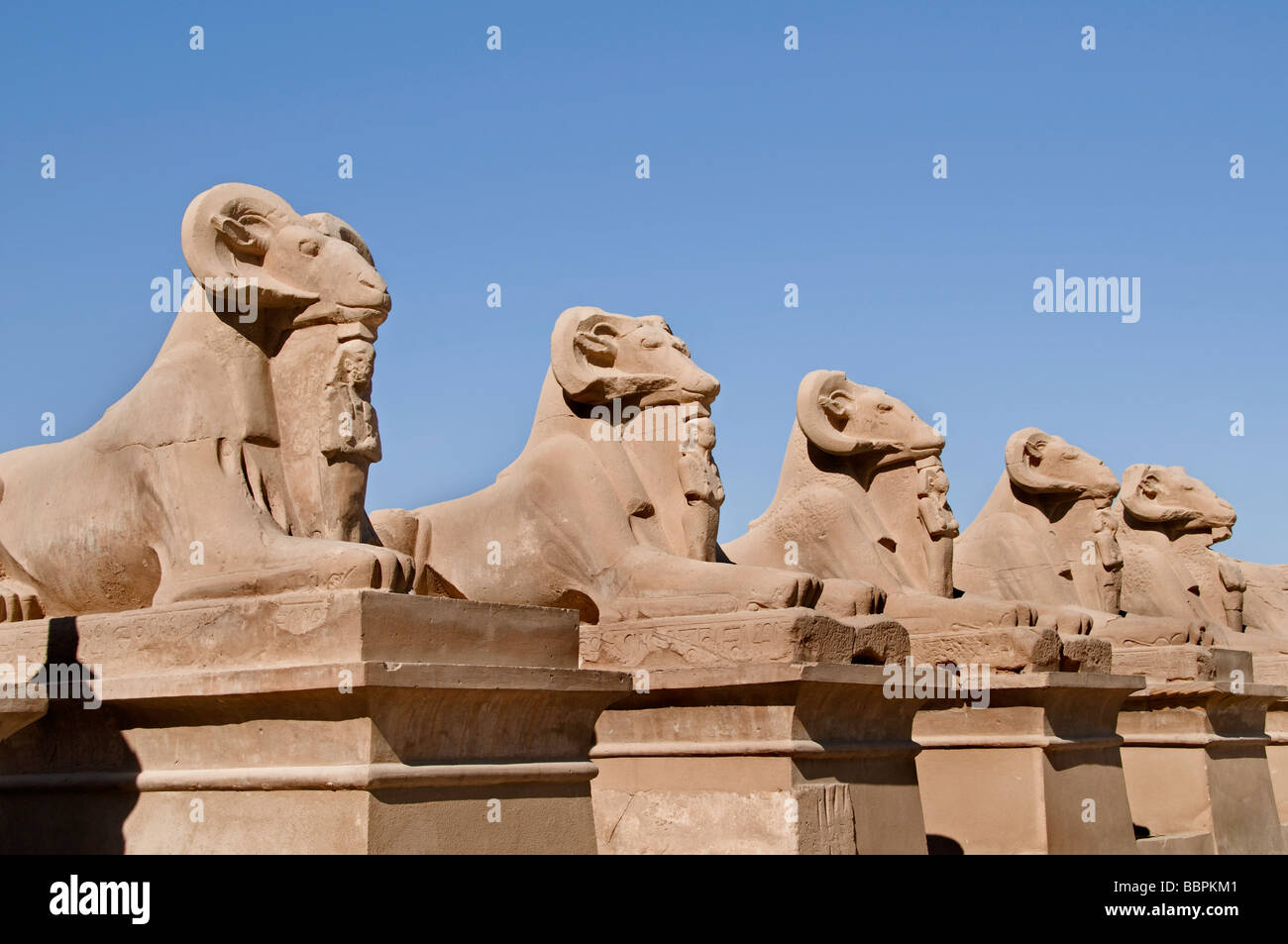 Temple de Karnak Louxor Égypte Khonso Amon Ra Banque D'Images