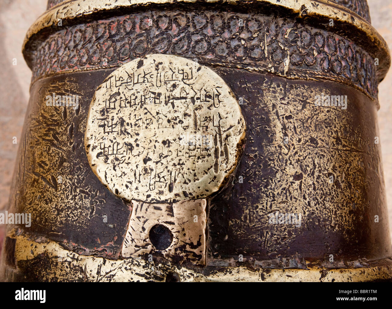 Canon en bronze Fort Jaisalmer Rajasthan Inde Banque D'Images