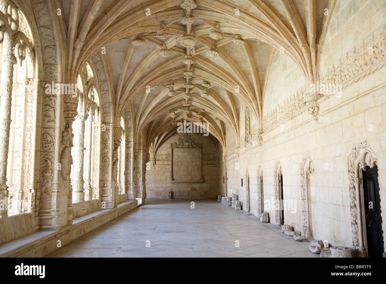 Le Monastère de Jeronimos de Lisbonne Banque D'Images
