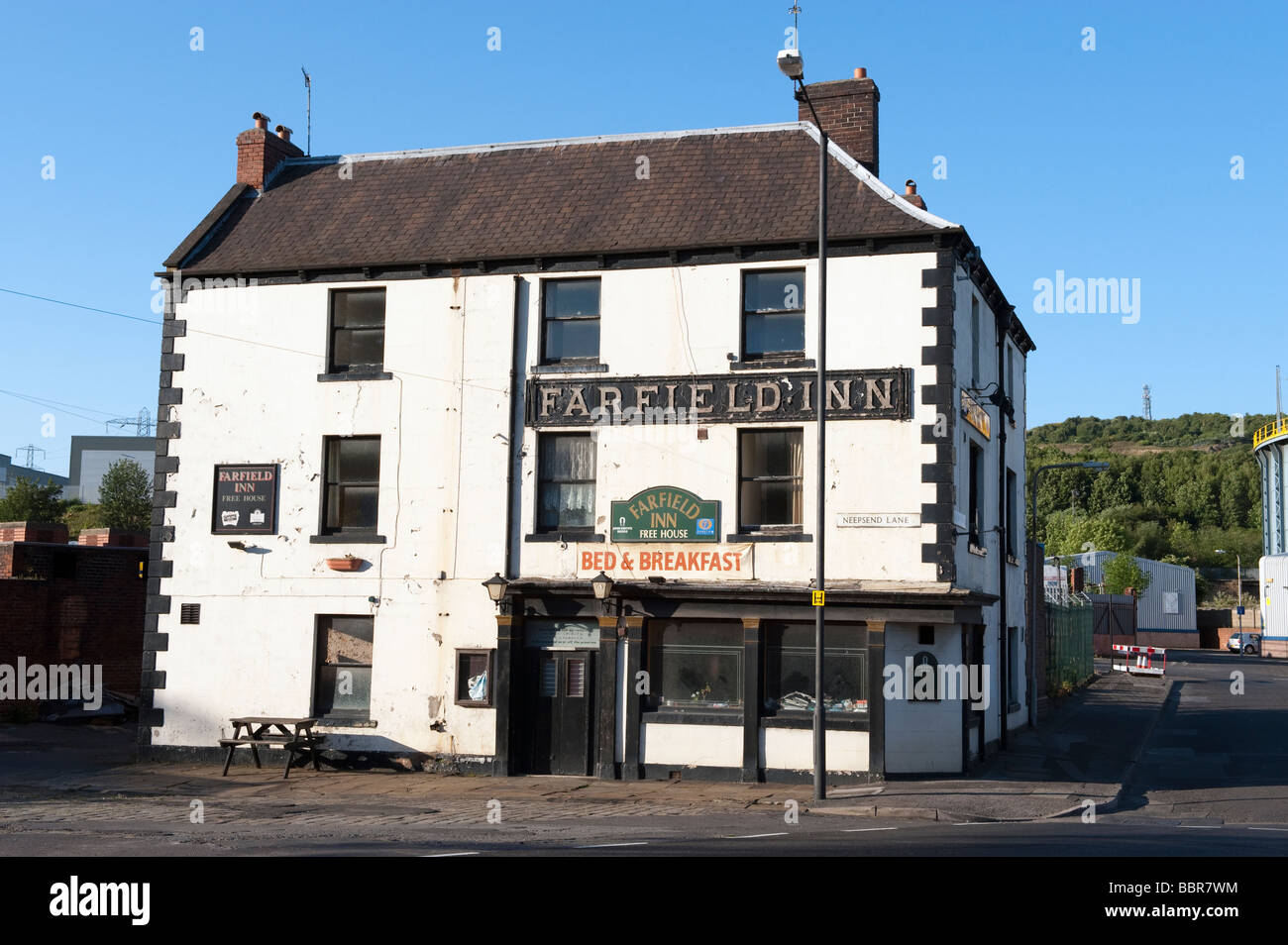 'Rutland' délabré et évacué sur 'Neepsend Lane Sheffield' dans 'Grande-bretagne' Banque D'Images