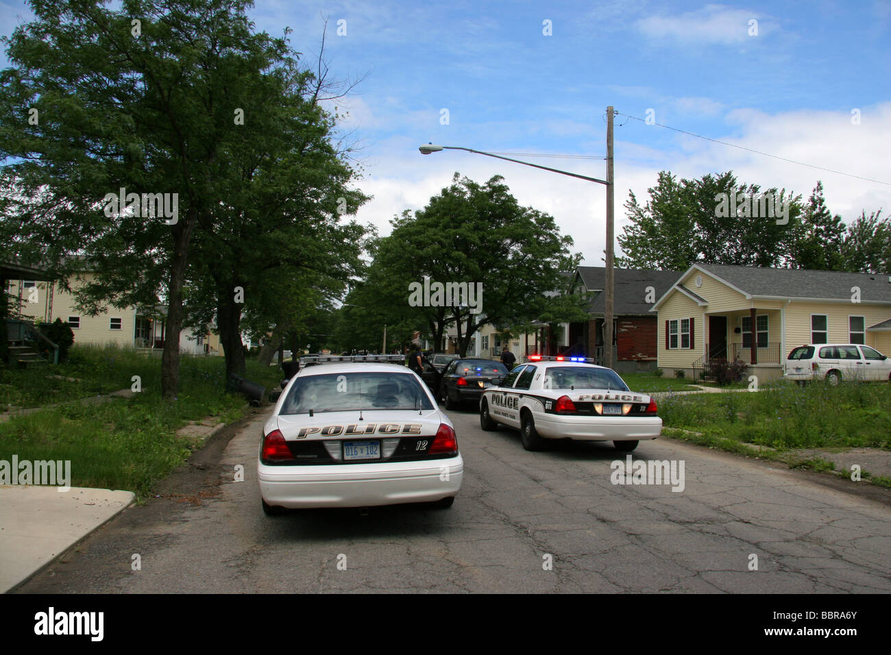 Grosse Pointe Park police à Detroit Michigan USA Banque D'Images