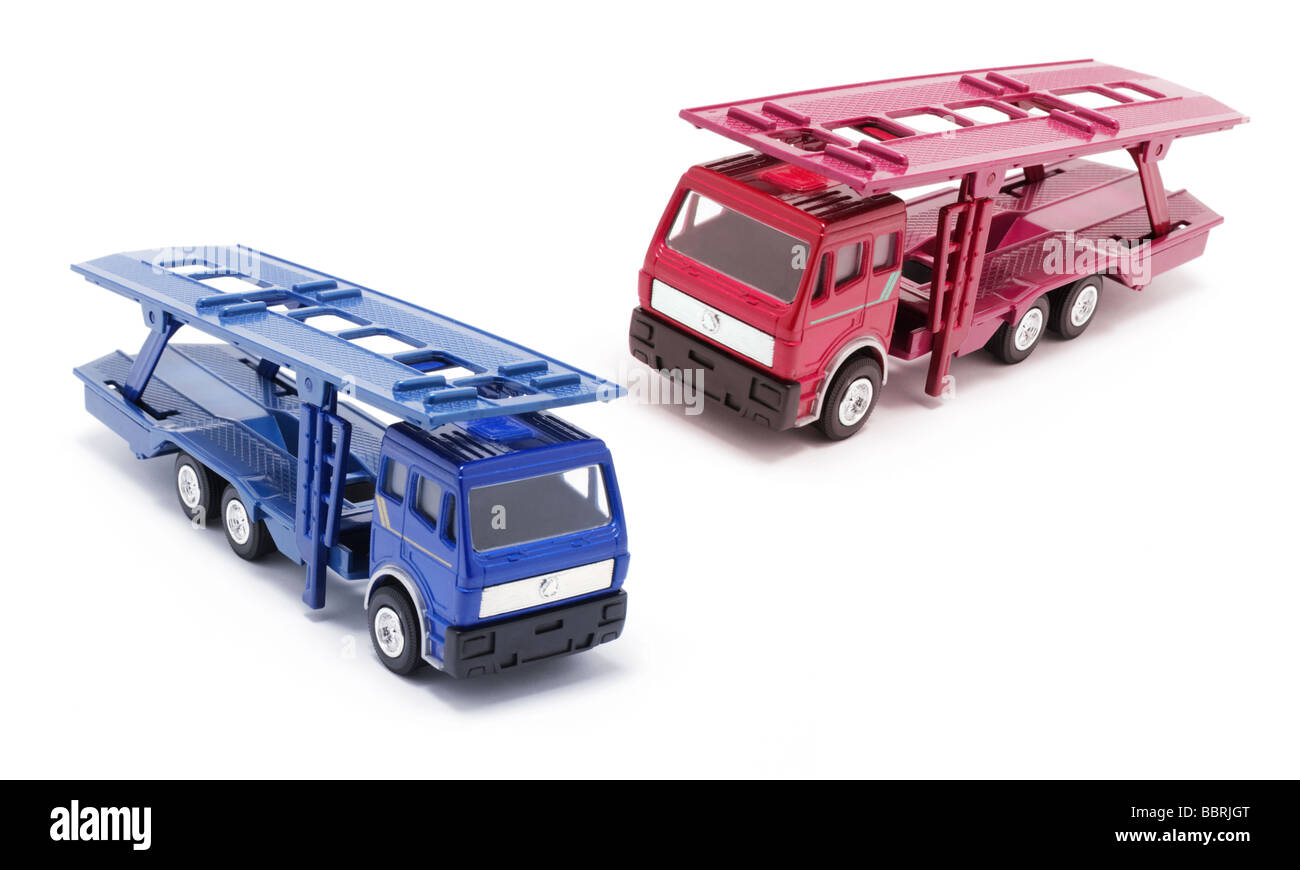 Jouets camions Banque D'Images