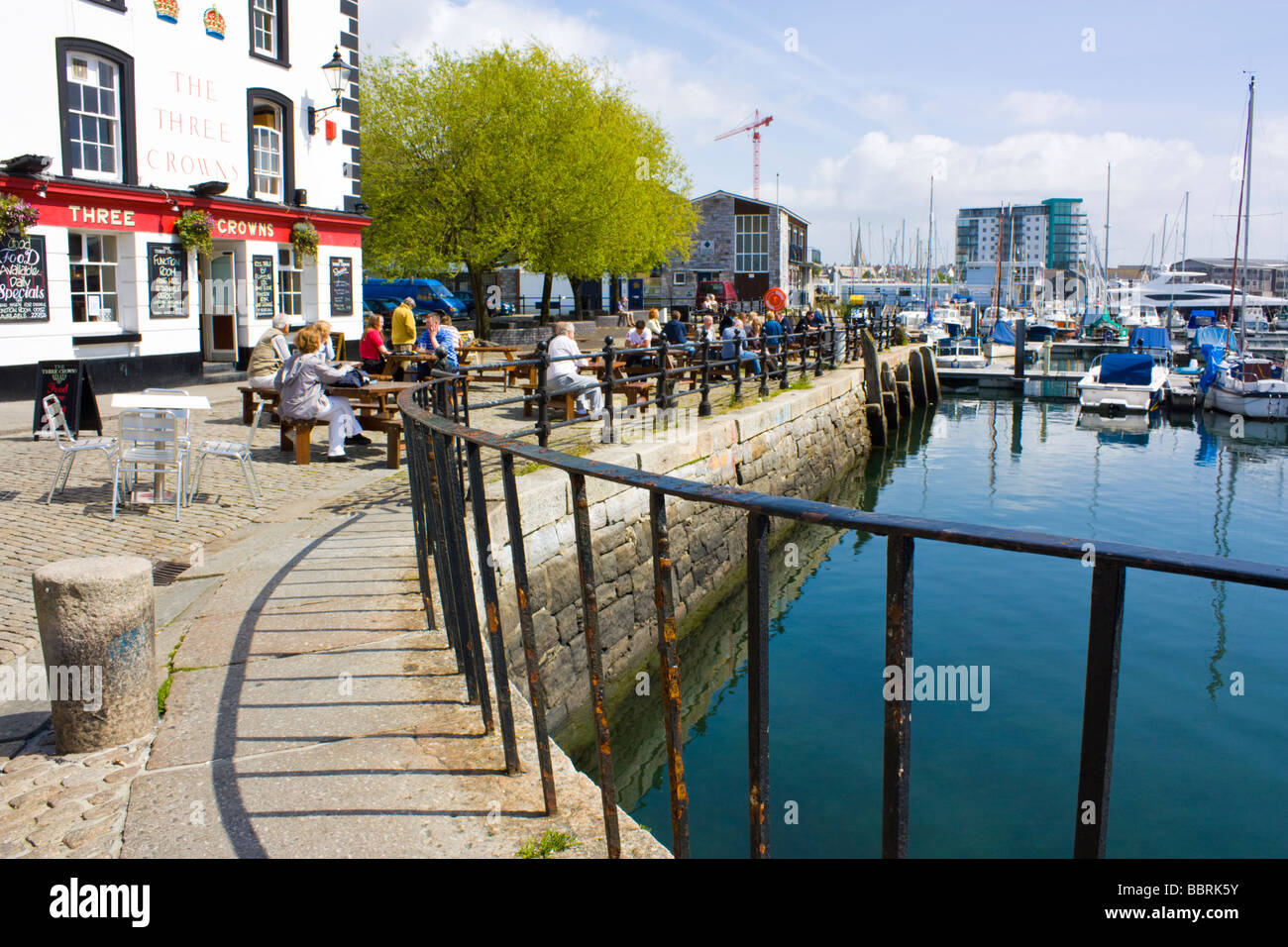 Le Quayside Barbican plymouth Devon UK Banque D'Images