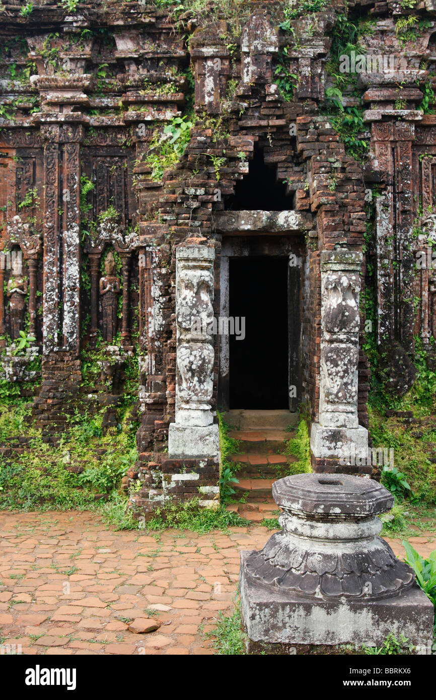 'Mon fils' entrée du temple, les ruines de Cham, Vietnam Banque D'Images