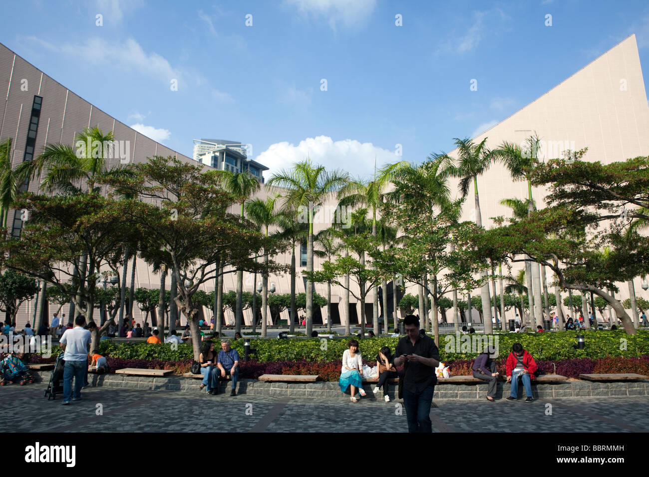 Le Centre Culturel de Hong Kong est vu à Kowloon Banque D'Images