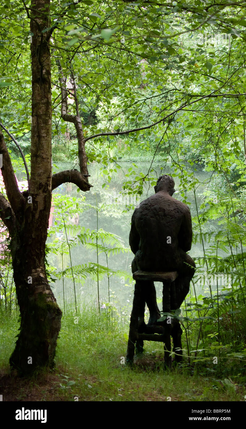 Sculpture en paysage Banque D'Images