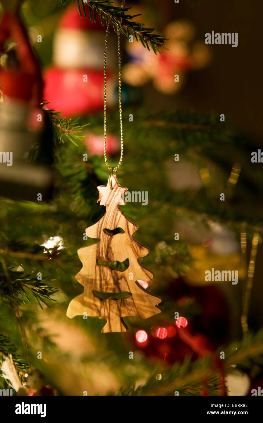 Arbre de Noël sur l'arbre Banque D'Images