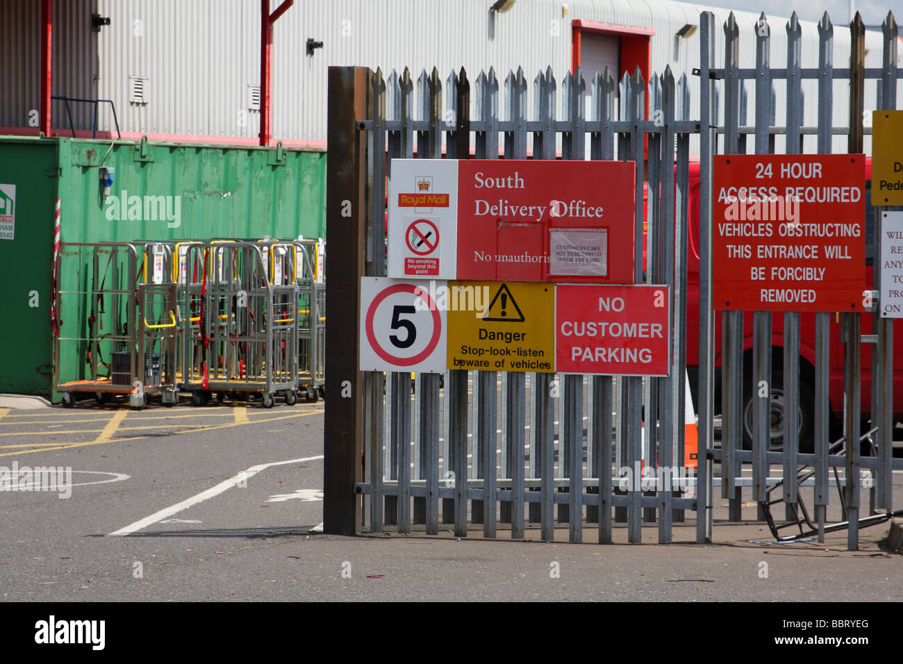 Un bureau de tri de la poste à Nottingham, Angleterre, Royaume-Uni Banque D'Images