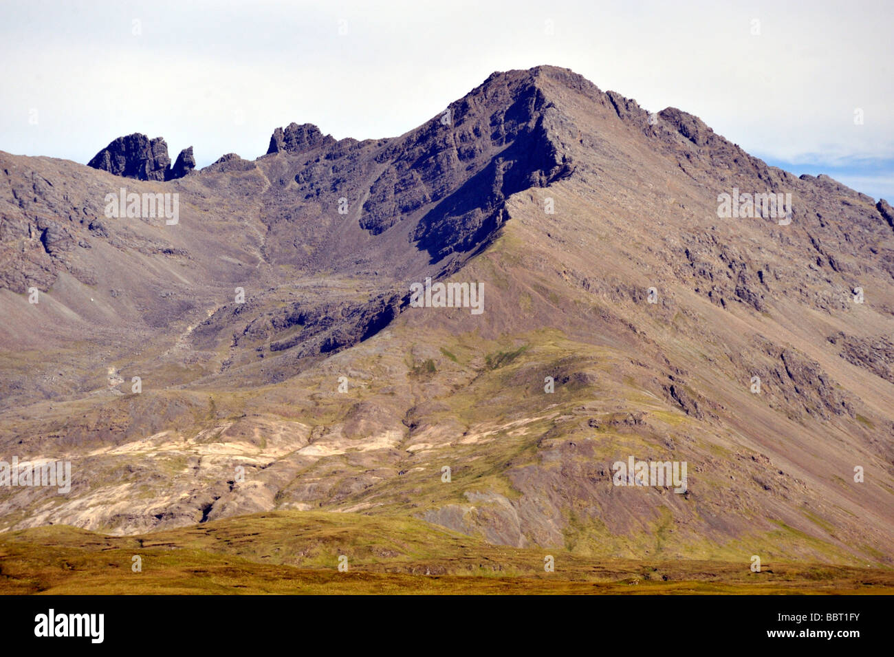 Am Basteir Basteir, Dent, Sgurr a' Dromore West Fionn et Bruach na Frithe de Drynoch,. Île de Skye, Écosse, Hébrides intérieures, Royaume-Uni Banque D'Images