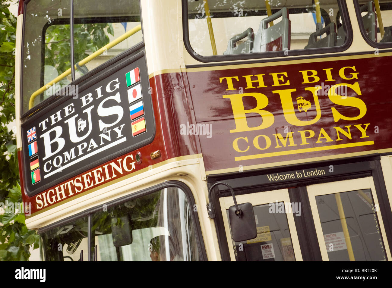 The Big Bus Company bus touristiques, Londres, UK Banque D'Images