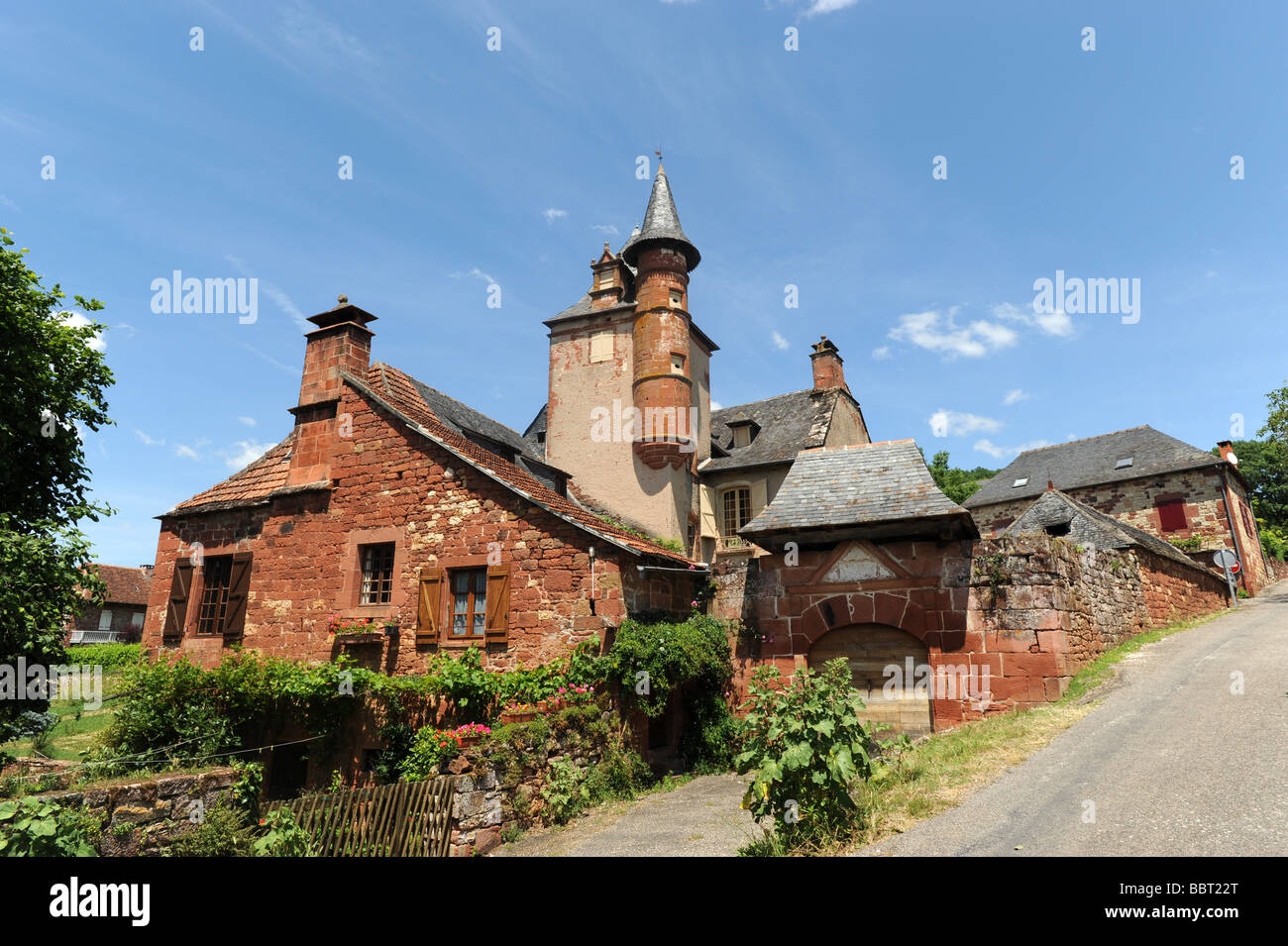 Collonges la Rouge Dordogne France Banque D'Images