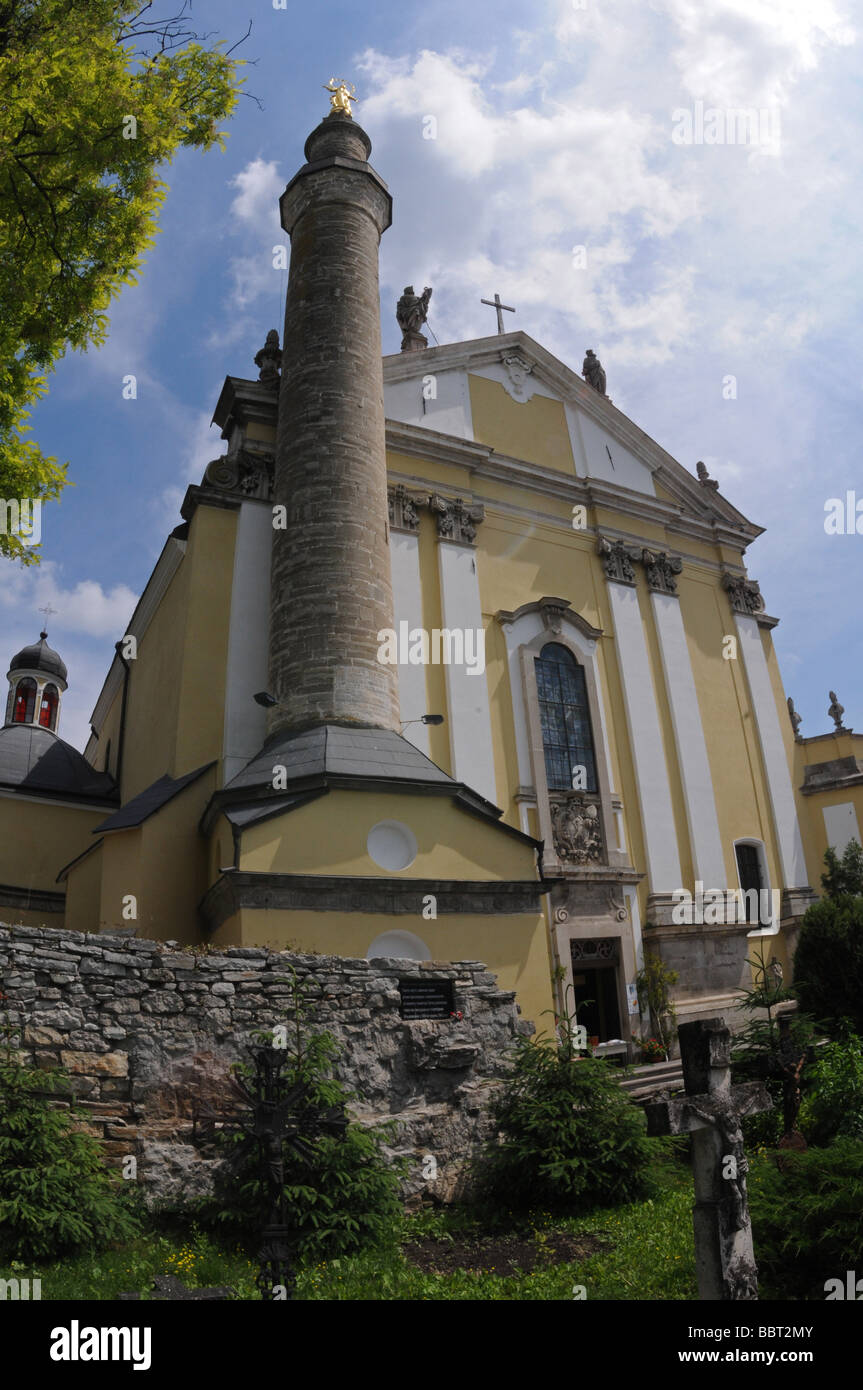 La Cathédrale St Pierre et Paul et Minaret ,Kamyanets-Podilsky, Podillya, Ukraine Banque D'Images