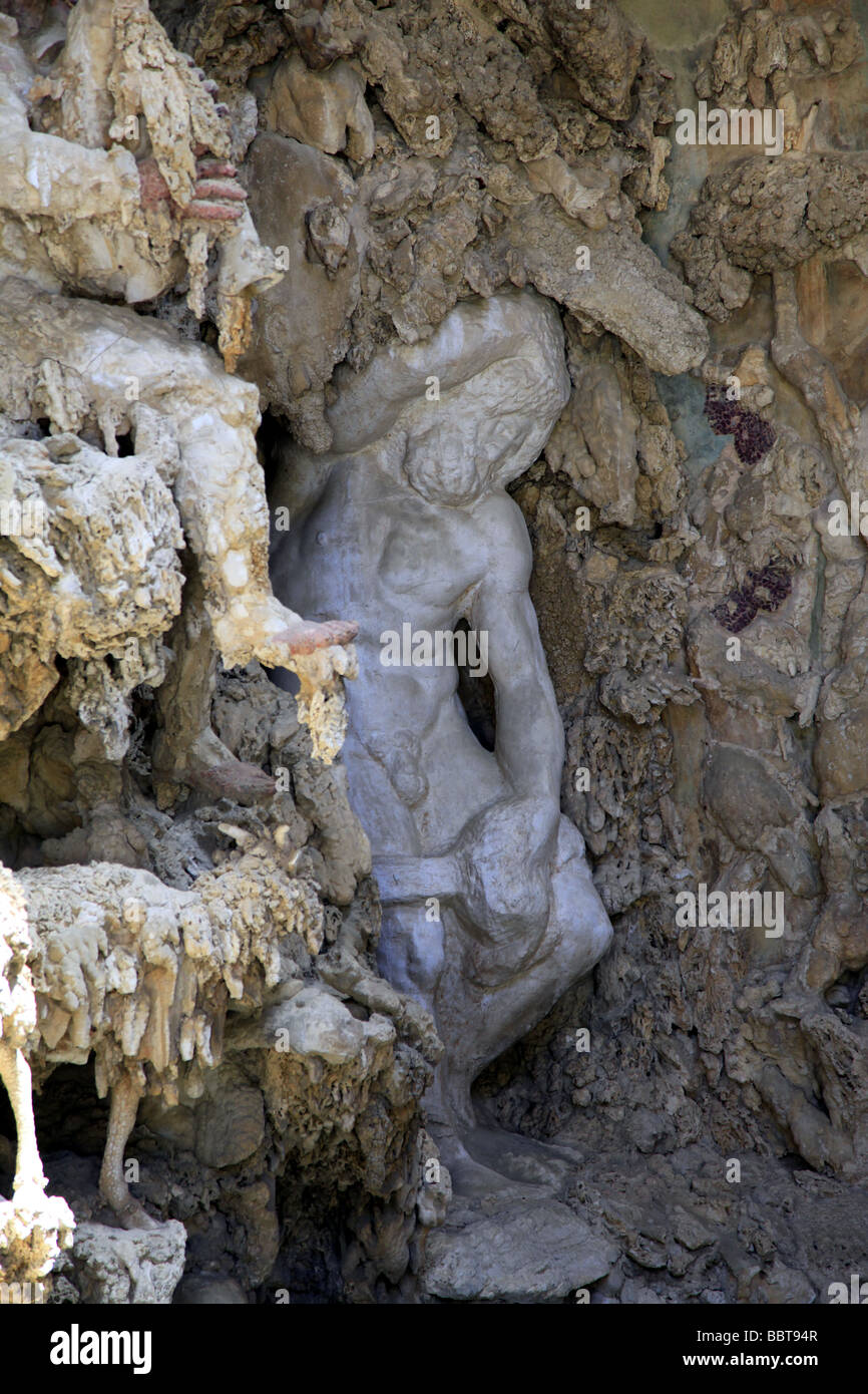 La grotte de Buontalenti, Jardins de Boboli, Florence, Toscane, Italie Banque D'Images