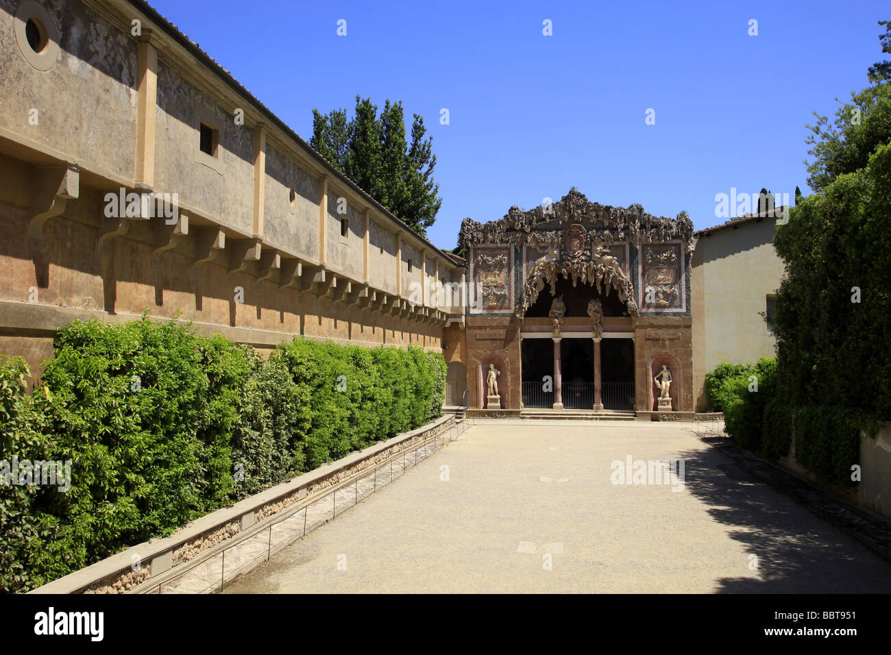 La grotte de Buontalenti, Jardins de Boboli, Florence, Toscane, Italie Banque D'Images