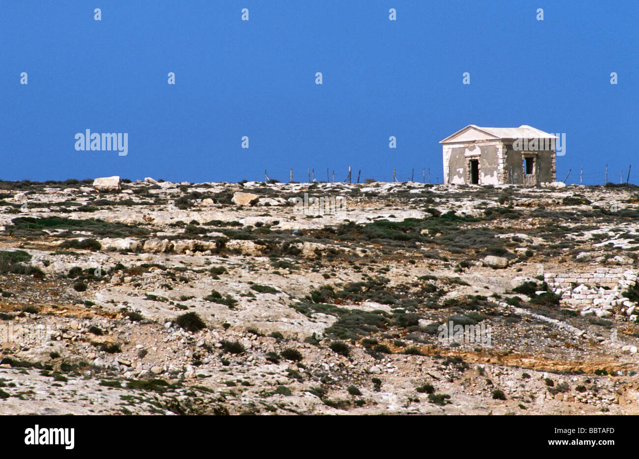 L'île de Linosa, îles Pélagie, Sicile, Italie Banque D'Images