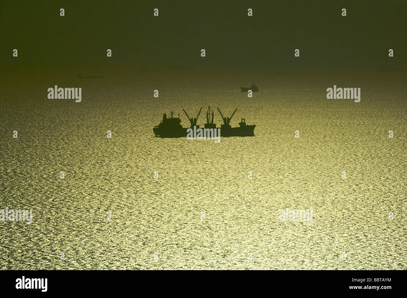 Les navires de Dubaï dans le Golfe arabique Banque D'Images