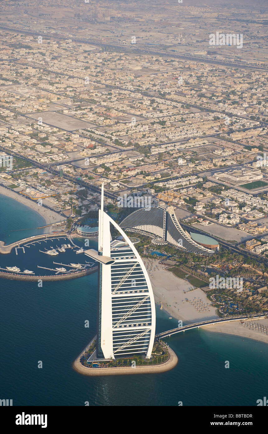 Dubaï, l'hôtel Burj Al Arab Banque D'Images