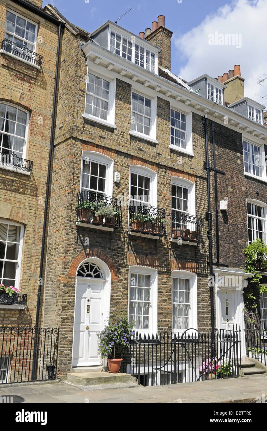 Maison mitoyenne Chelsea London England UK Banque D'Images
