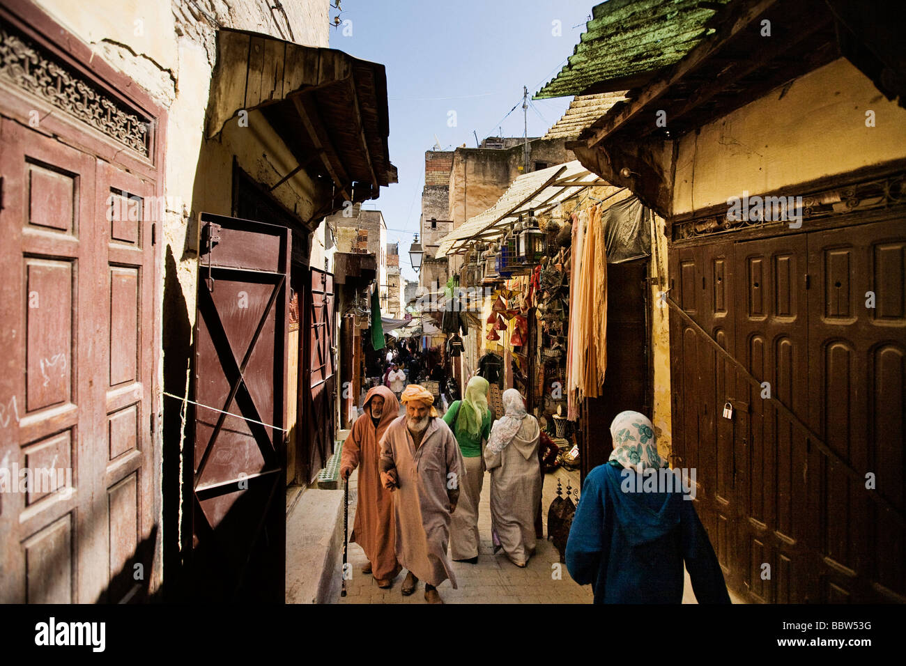 Médina de Fès, Maroc, Afrique du Nord Banque D'Images