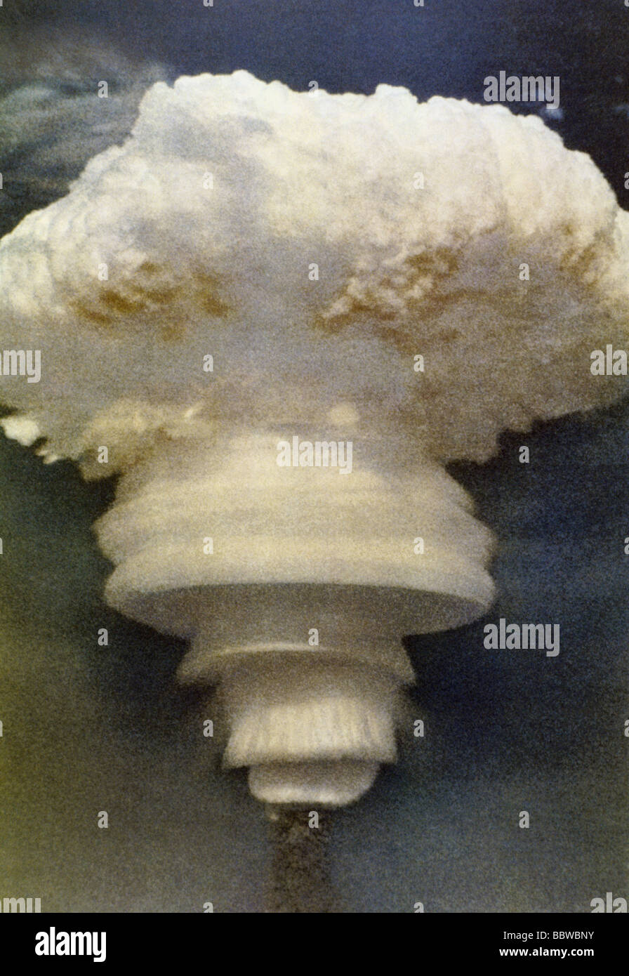 Atom, bombe nucléaire, explosion de la première bombe à hydrogène chinoise, 17.06.1967, Banque D'Images