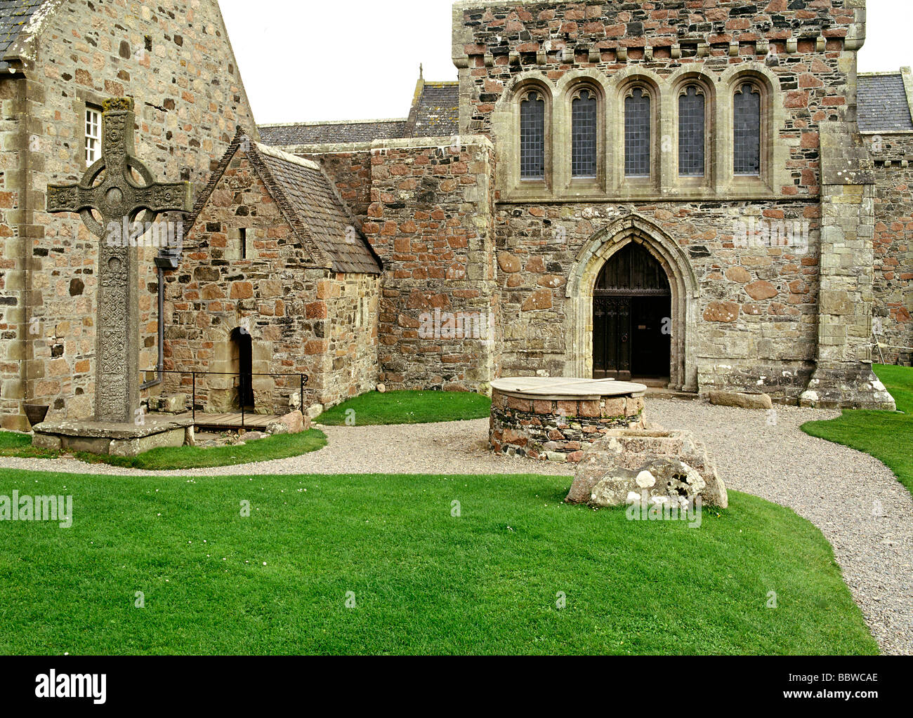 Chapelle St Columbas, Iona, Argyll et Bute, Strathclyde Écosse années 1993 1990 Royaume-Uni HOMER SYKES Banque D'Images