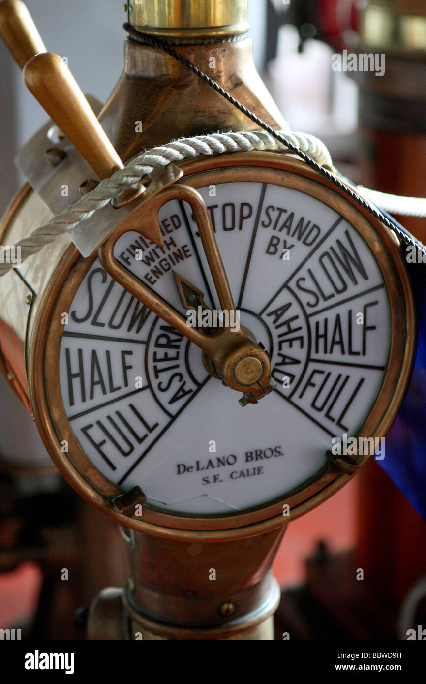 L'indicateur de vitesse du navire Banque D'Images