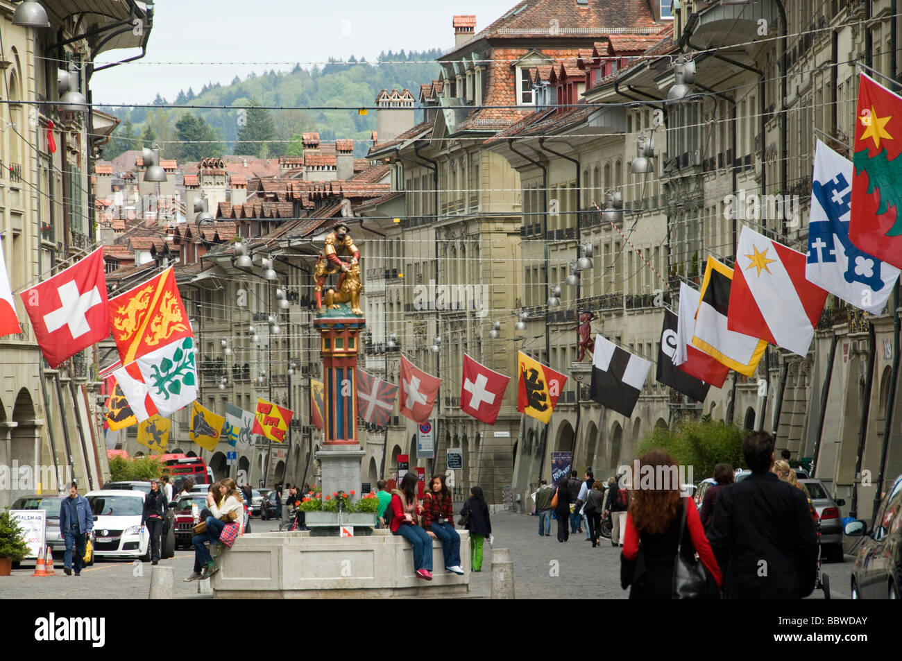 Vieille ville de Berne, Suisse Banque D'Images