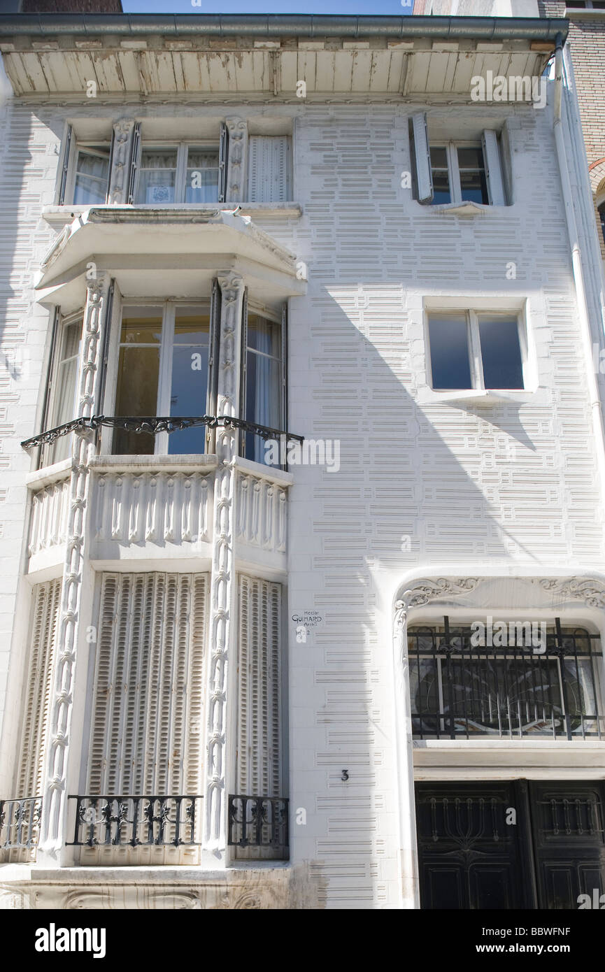 Paris Architektur von Hector Guimard Hector Guimard par l'Architecture de Paris Banque D'Images