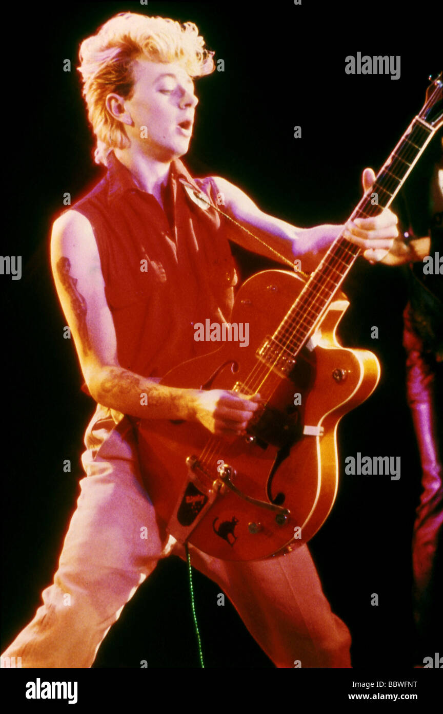 STRAY CATS - groupe rock américain avec Brian Setzer Banque D'Images