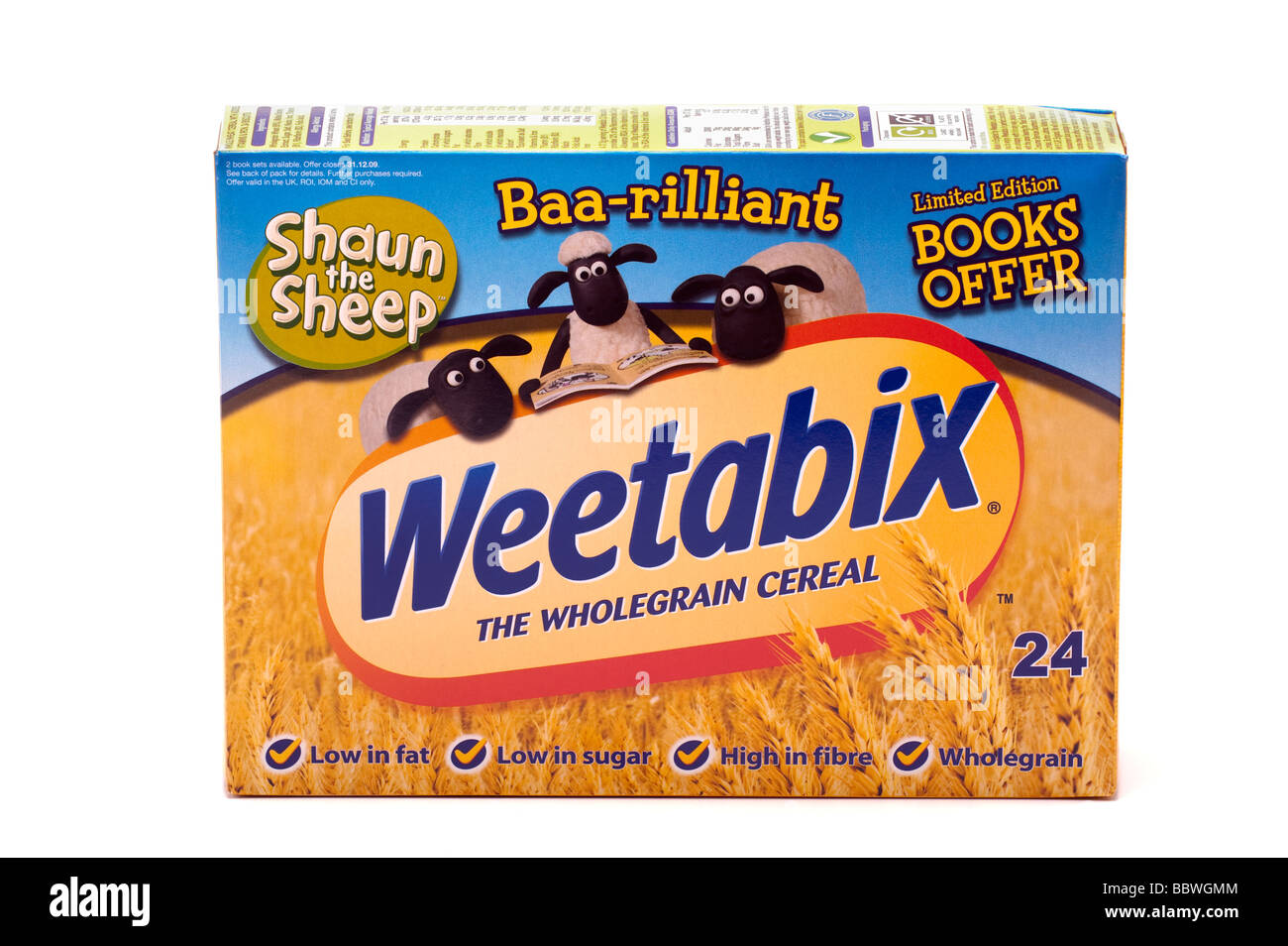 Boîte à biscuits de farine 24 Weetabix Céréales Banque D'Images