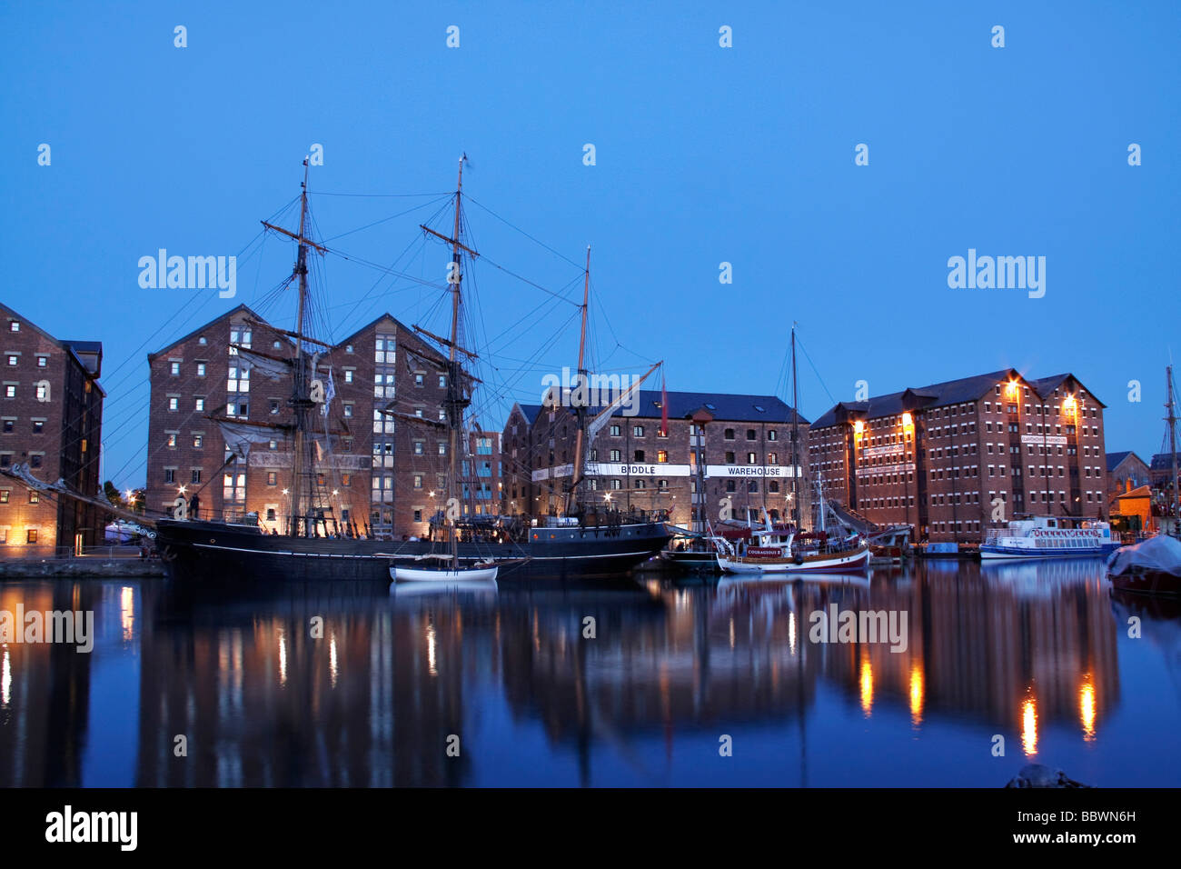 Kaskelot Tall Ship à Gloucester docks pour le festival des grands voiliers Banque D'Images