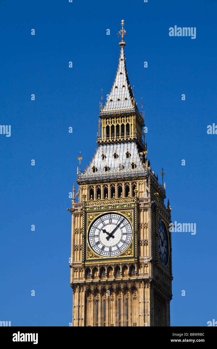 'Big Ben', les Maisons du Parlement, Londres UK Banque D'Images