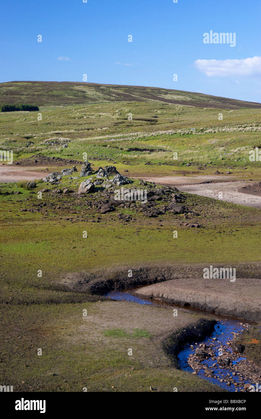 Loughareema vanishing lake county antrim irlande du nord uk Le lac se déverse dans un gouffre Banque D'Images