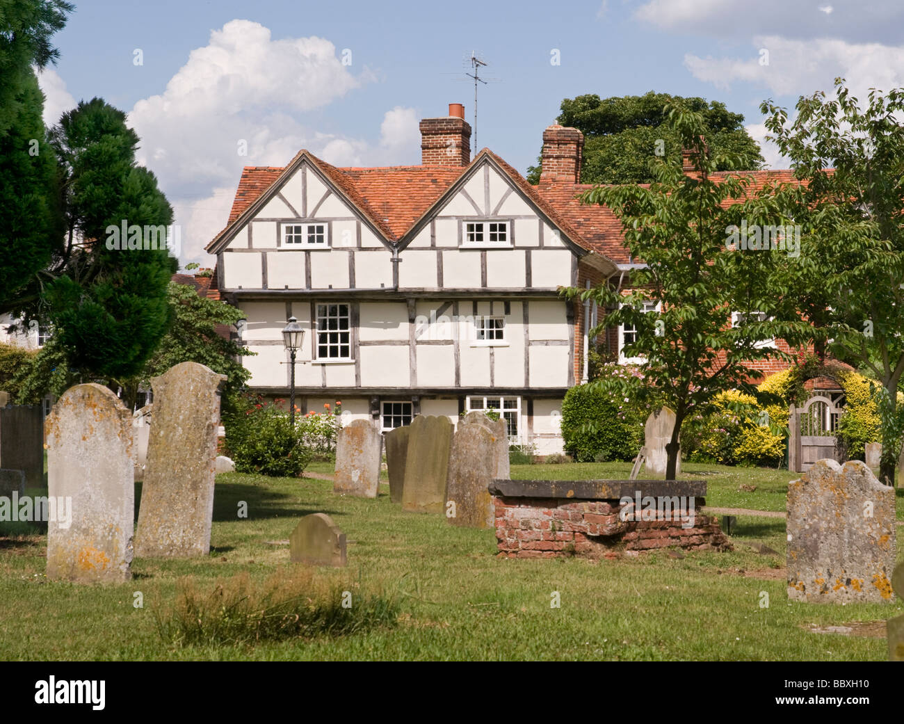 Une maison médiévale à Cobham, Surrey, Angleterre Banque D'Images