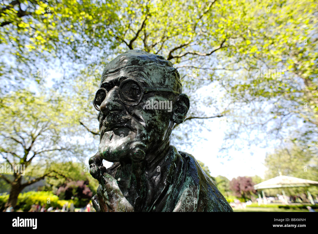 Statue de James Joyce à St Stephen s Green Park Dublin République d'Irlande Banque D'Images