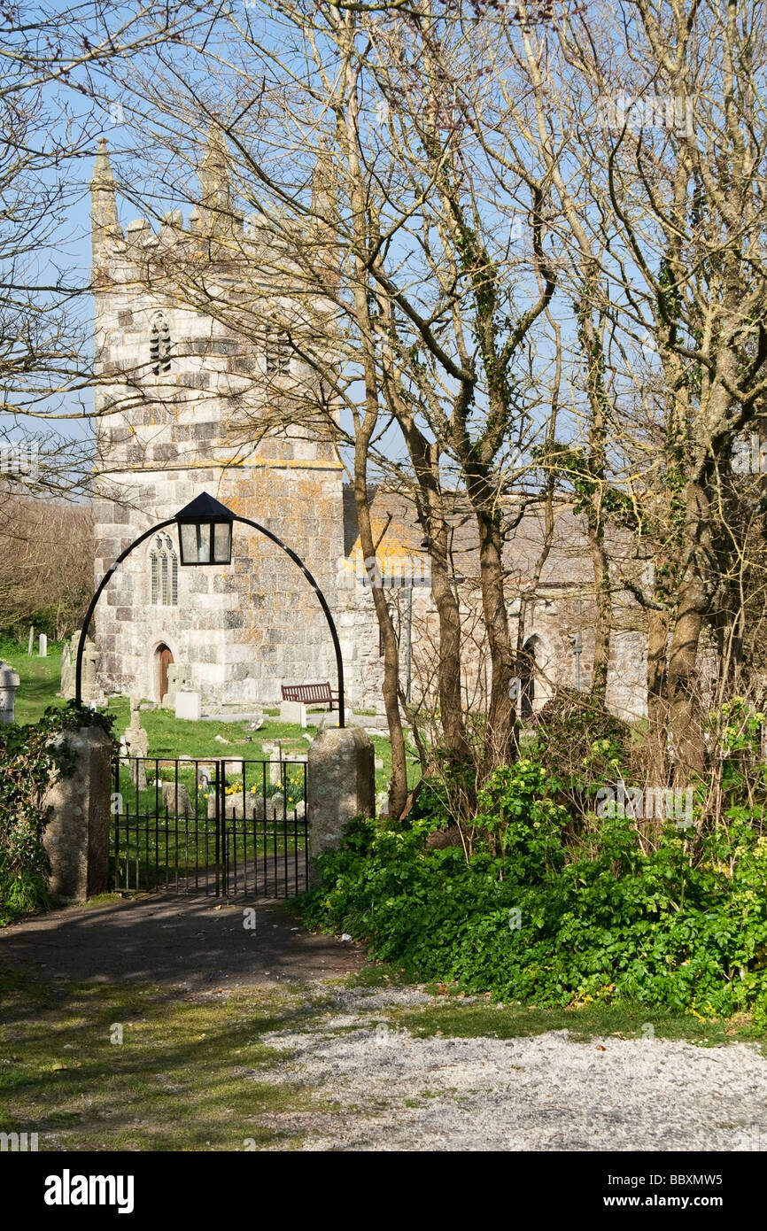 Une église de Cornouailles, Cornwall, UK. Banque D'Images