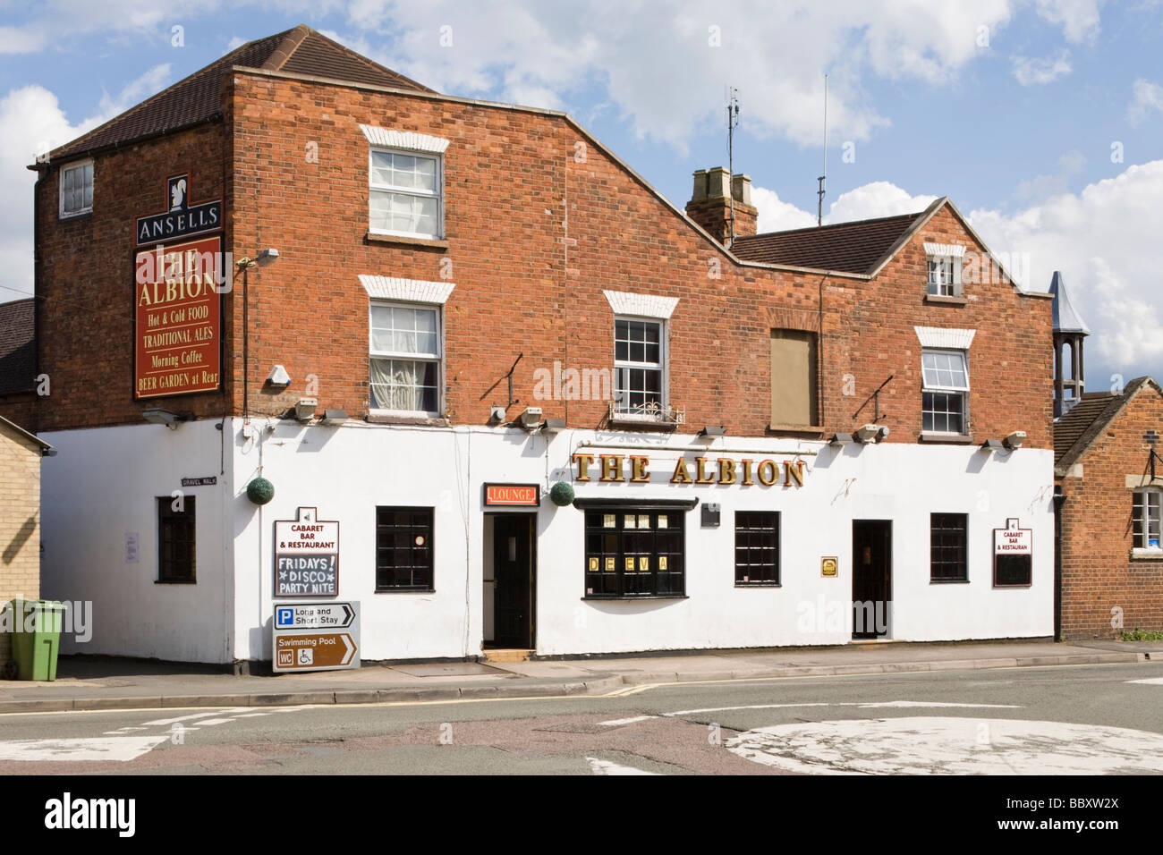 L'Albion Inn, Tewkesbury, Gloucestershire Banque D'Images