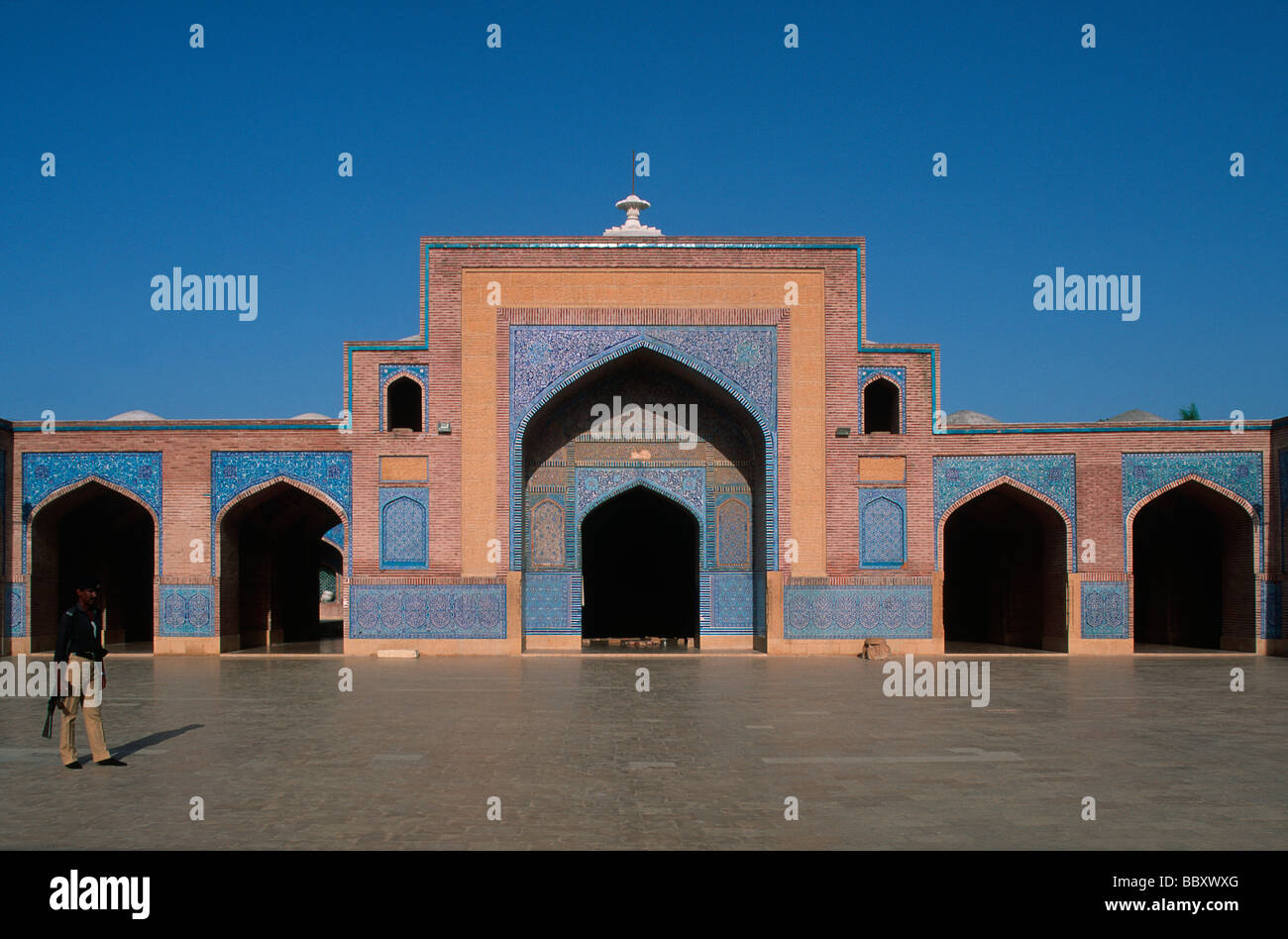 Le Pakistan Sind Thatta Région Mosquée Shah Jahan Banque D'Images