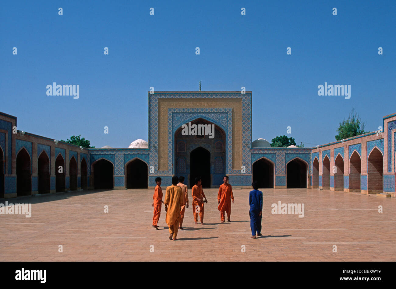 Le Pakistan Sind Thatta Région Mosquée Shah Jahan Banque D'Images