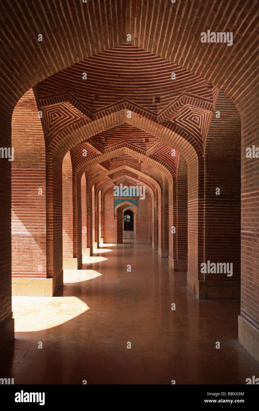 Le Pakistan Sind Thatta Région Mosquée Shah Jahan Banque D'Images