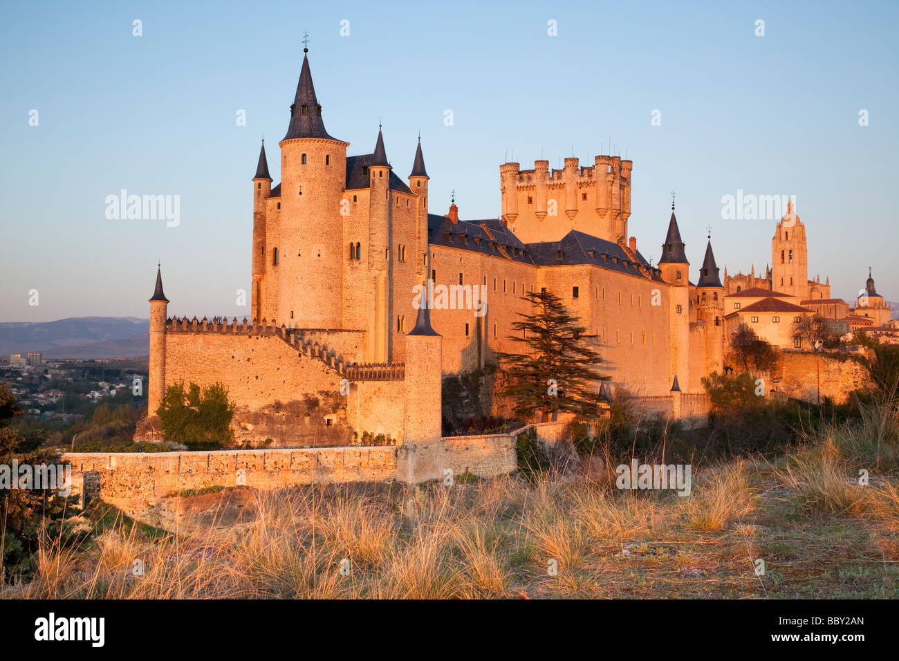 Château de Segovia, Ségovie, Espagne Banque D'Images