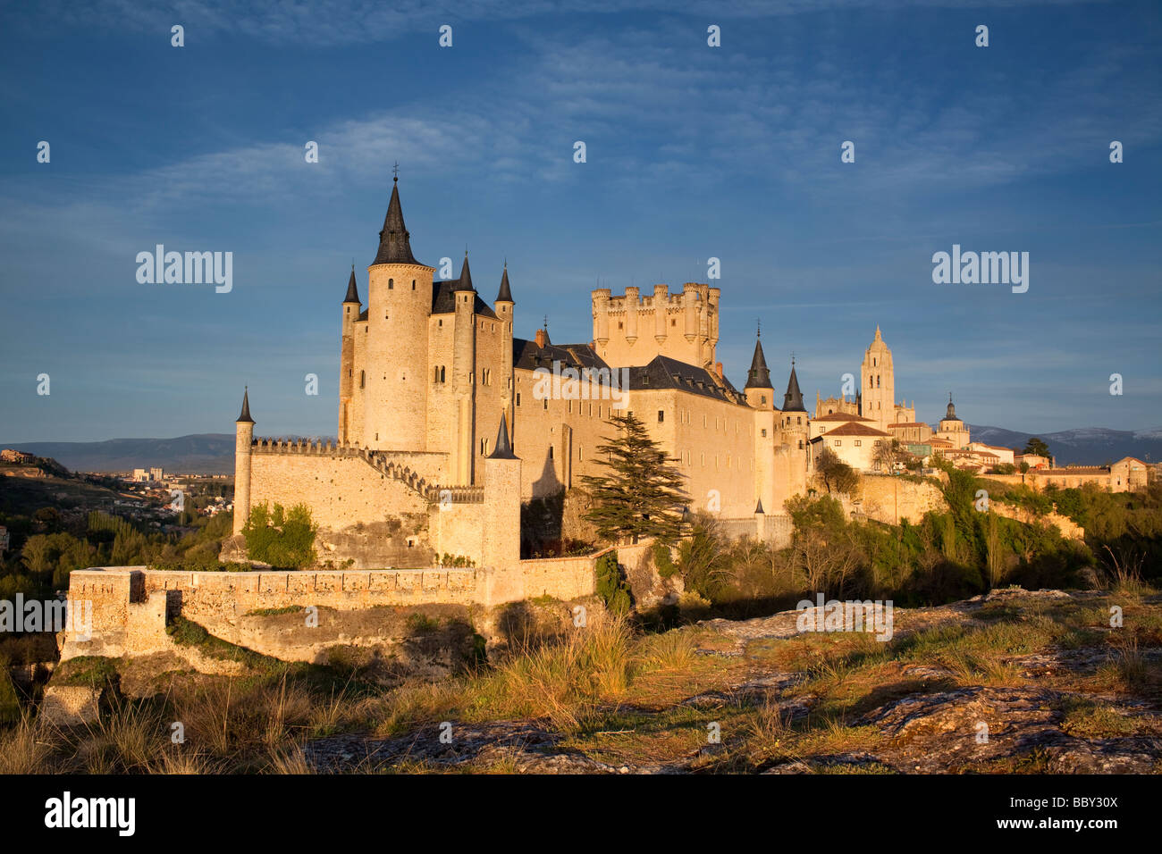 Château de Segovia, Ségovie, Espagne Banque D'Images